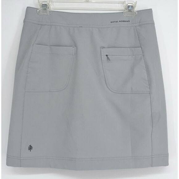 Royal Robbins Alpine Mountain Pro Skirt Skort Gray 8 Trim Fit Hiking Athleisure - Picture 2 of 14